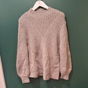 Philosophy Oversized Knit Mock-Neck Sweater
